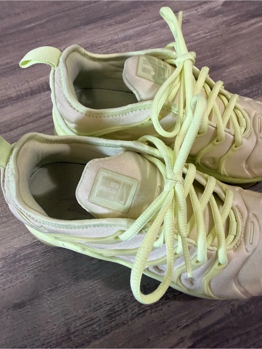 Nike VaporMax Plus Barely Volt Athletic Sneakers